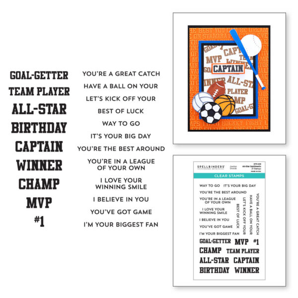 Spellbinders Stamp All-star Sentiment