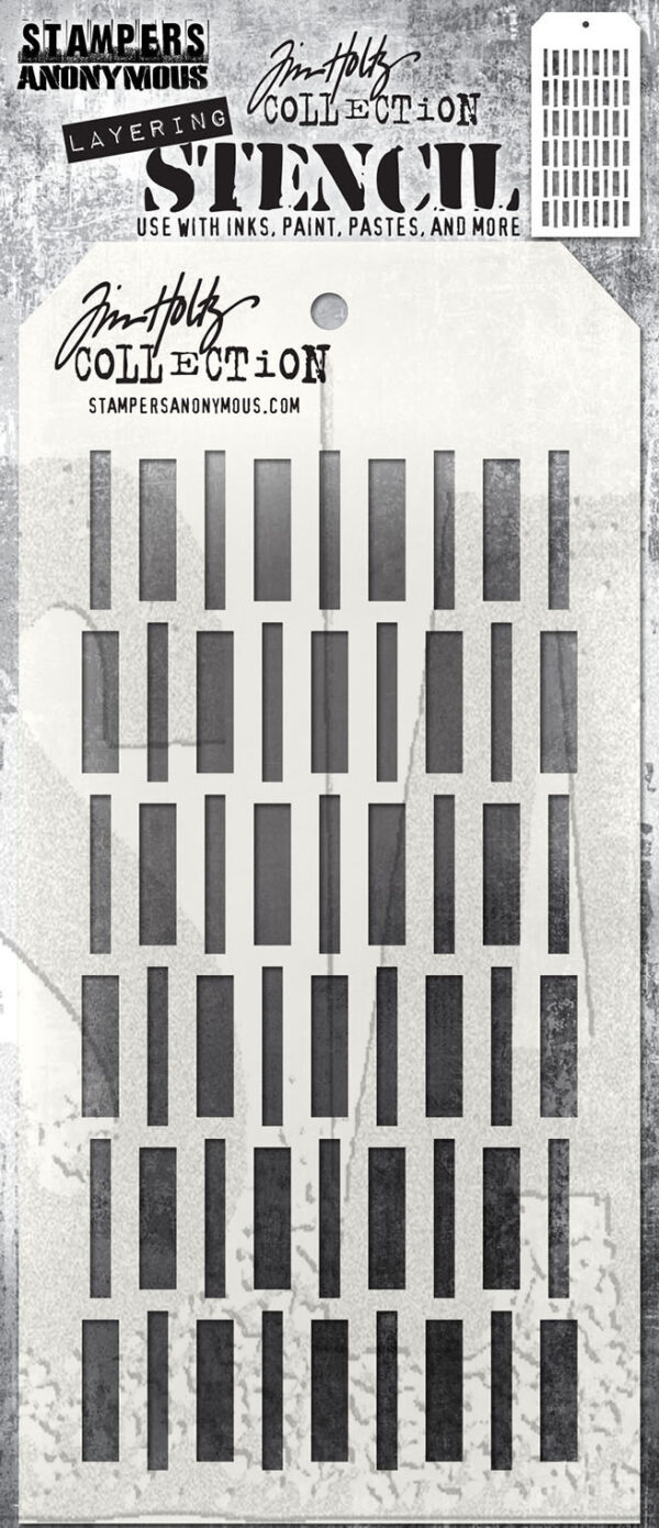 Art Gone Wild Tim Holtz Stencil Sticks Layering