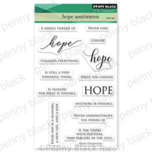 Penny Black Stamp Hope Sentiment