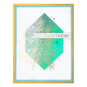 Spellbinders Essential Glimmer Plkate Solid Hexi-Gem