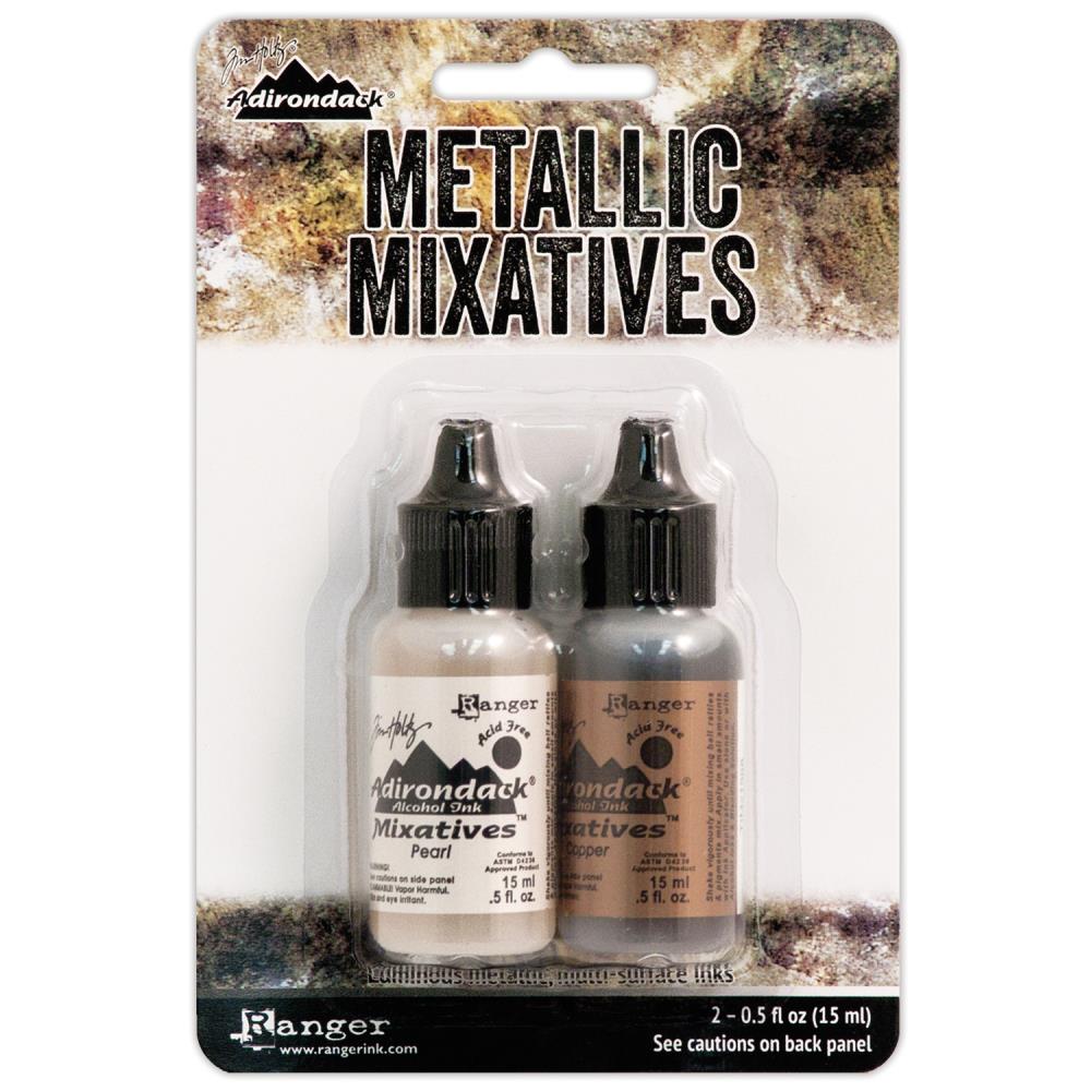 Ranger Tim Holtz Alcohol Metallic Mixatives Pearl & Copper