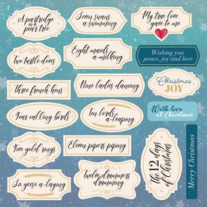 Crafter's Companion 12 Days of Christmas Topper Paper Pad