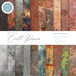 CRAFT CONSORTIUM CRAFT PAPER 6X6 METAL TEXTURE