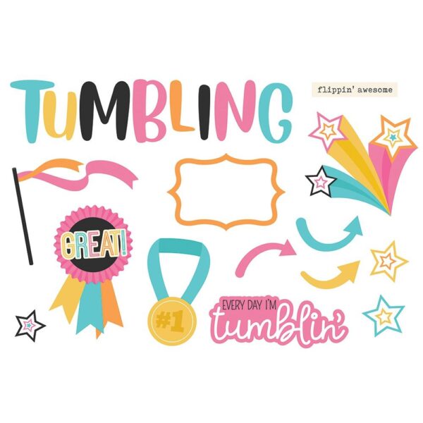SIMPLE STORIES PAGE PIECES TUMBLING