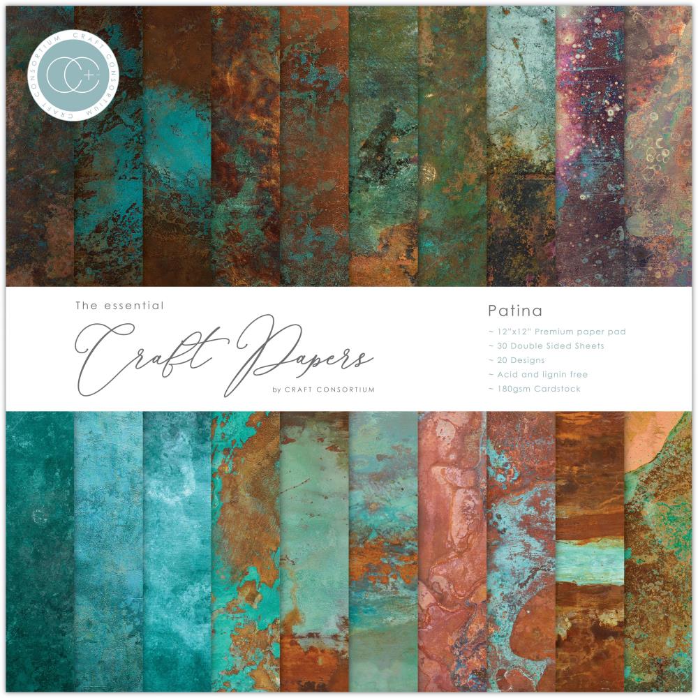CRAFT CONSORTIUM CRAFT PAPER 12X12 PATINA