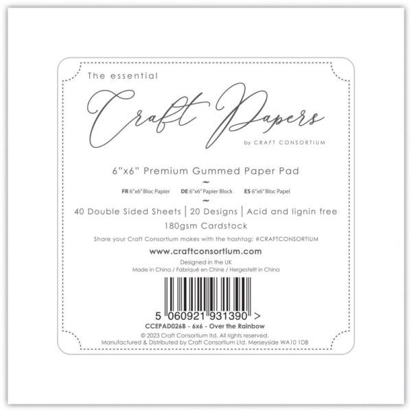 CRAFT CONSORTIUM 6X6 OVER THE RAINBOW