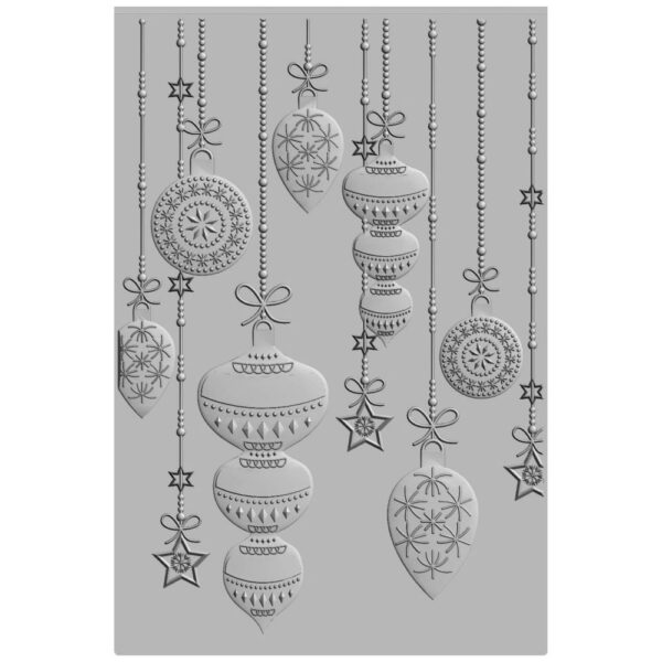 Sizzix Embossing Folder Sparkly Ornaments