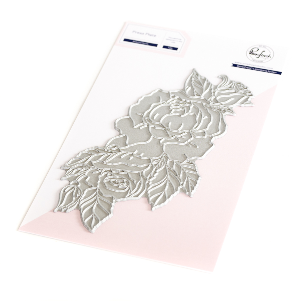 Pinkfresh Plate Beautiful Roses