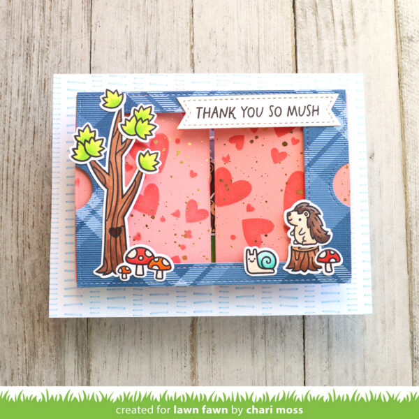 LAWN FAWN DIE TA-DA! DIORAMA! GRASSY HILLSIDE INSERT