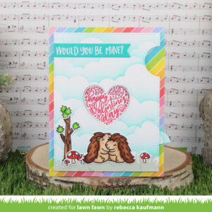 LAWN FAWN DIE RADIANT HEART BACKDROP