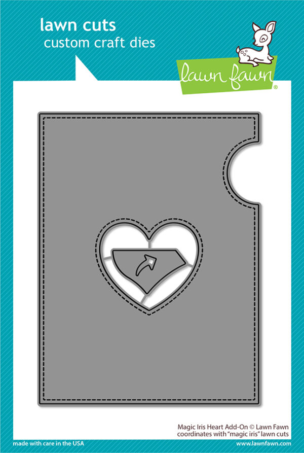 LAWN FAWN DIE MAGIC IRIS HEART ADD ON