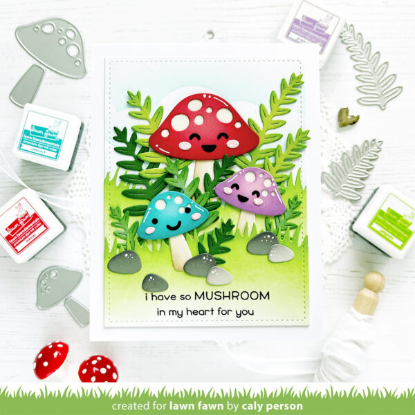 LAWN FAWN DIE HAPPY MUSHROOMS
