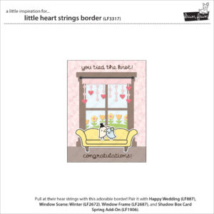 LAWN FAWN DIE LITTLE HEART STRINGS BORDER