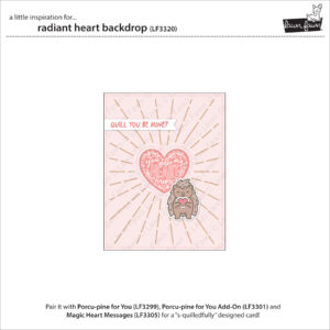 LAWN FAWN DIE RADIANT HEART BACKDROP