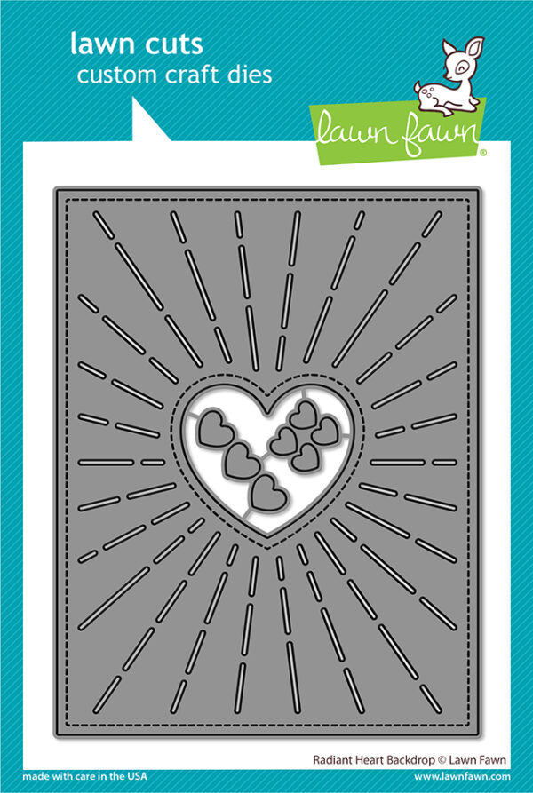 LAWN FAWN DIE RADIANT HEART BACKDROP