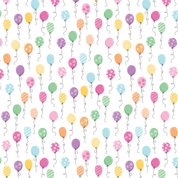 Echo Park Make A Wish Birthday Girl 12X12 Birthday Girl Balloons