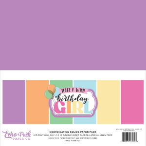 Echo Park Make A Wish Birthday Girl Solids Kit