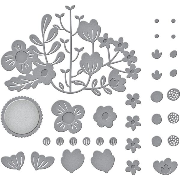 SPELLBINDERS DIE FLORAL REFLECTION