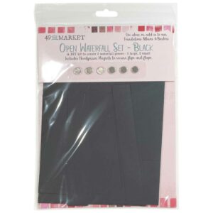 49 & MARKET OPEN WATERFALL SET BLACK