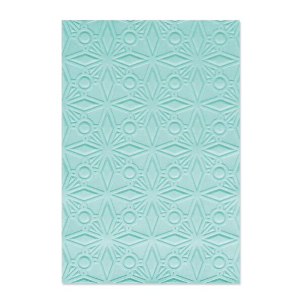 SIZZIX GEOMETRIC CRYSTALS MULTI LEVEL EMBOSSING FOLDER