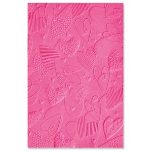 SIZZIX EMBOSSING FOLDER MARK MAKING HEAR