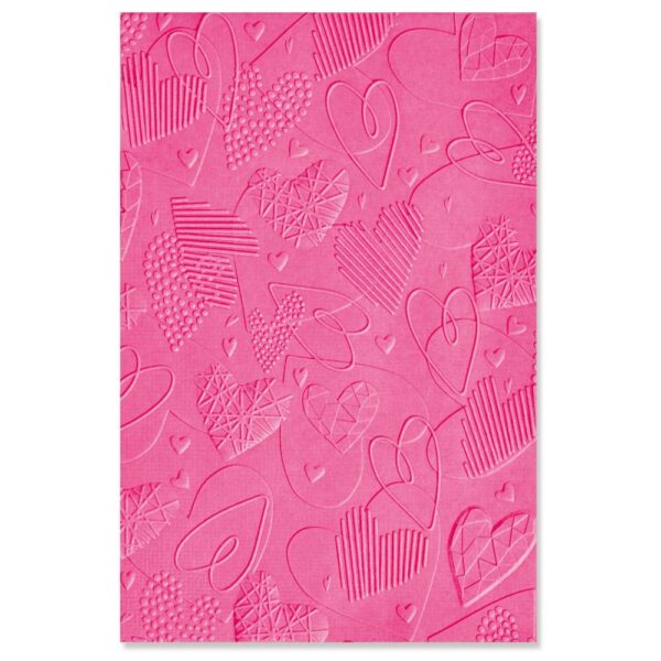 SIZZIX EMBOSSING FOLDER MARK MAKING HEAR