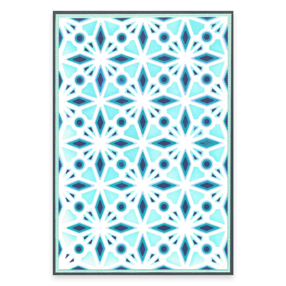 SIZZIX STENCIL LAYERED GEO CRYSTALS