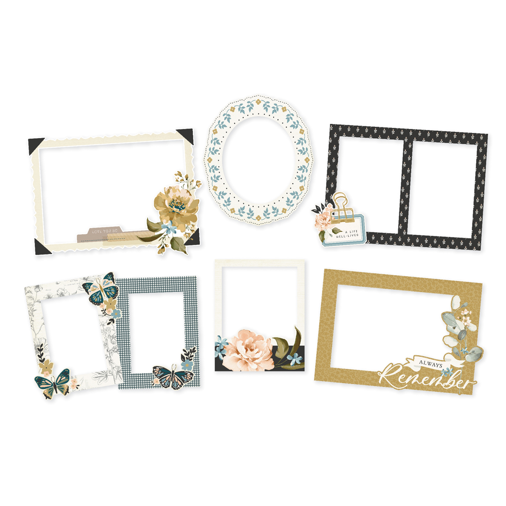 Simple Stories Remember Chipboard Frames
