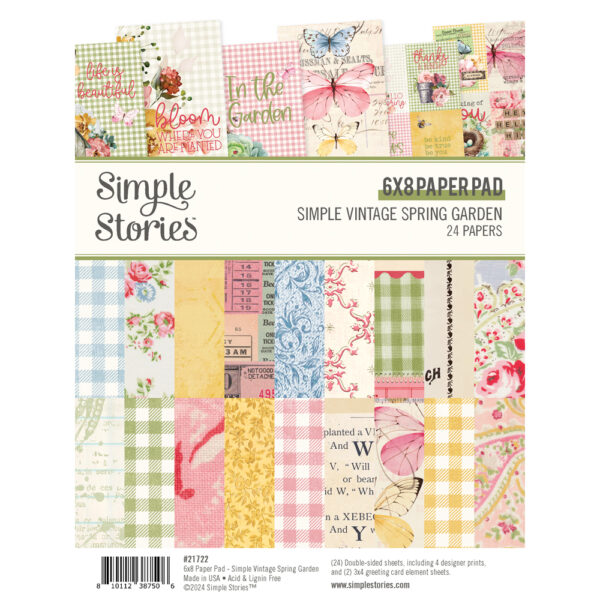 Simple Stories Simple Vintage Spring Garden 6X8 Pad