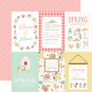 Carta Bella Here Comes Spring 12X12 4X6 Journaling Cards