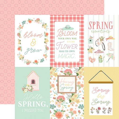 Carta Bella Here Comes Spring 12X12 4X6 Journaling Cards
