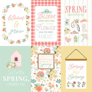 Carta Bella Here Comes Spring 12X12 4X6 Journaling Cards