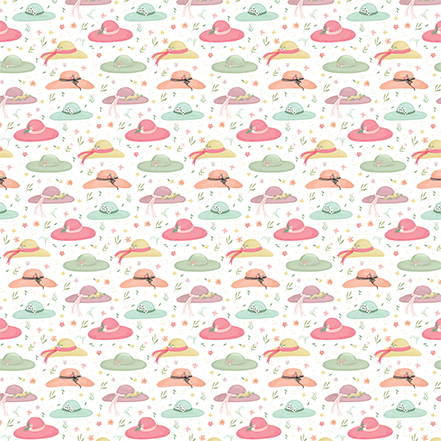 Carta Bella Here Comes Spring 12X12 Spring Sun Hat