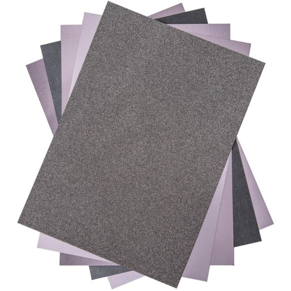 SIZZIX SURFACEZ OPULENT CARDSTOCK CHARCOAL