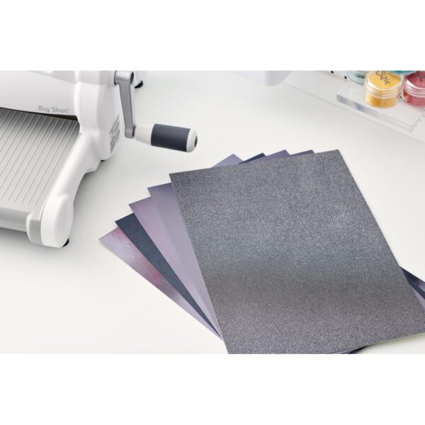 SIZZIX SURFACEZ OPULENT CARDSTOCK CHARCOAL