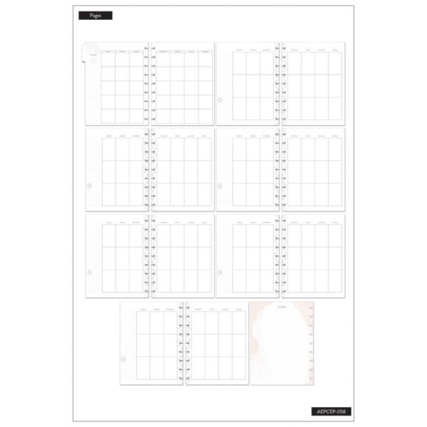 HAPPY PLANNER 6 MONTH UNDATED EXTENSION