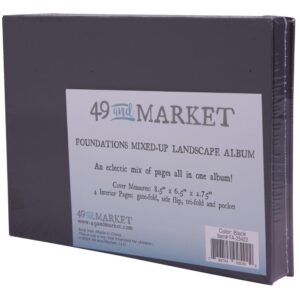 49 & MARKET FOUNDATIONS MIXED-UP LANDSCAPE BLACK