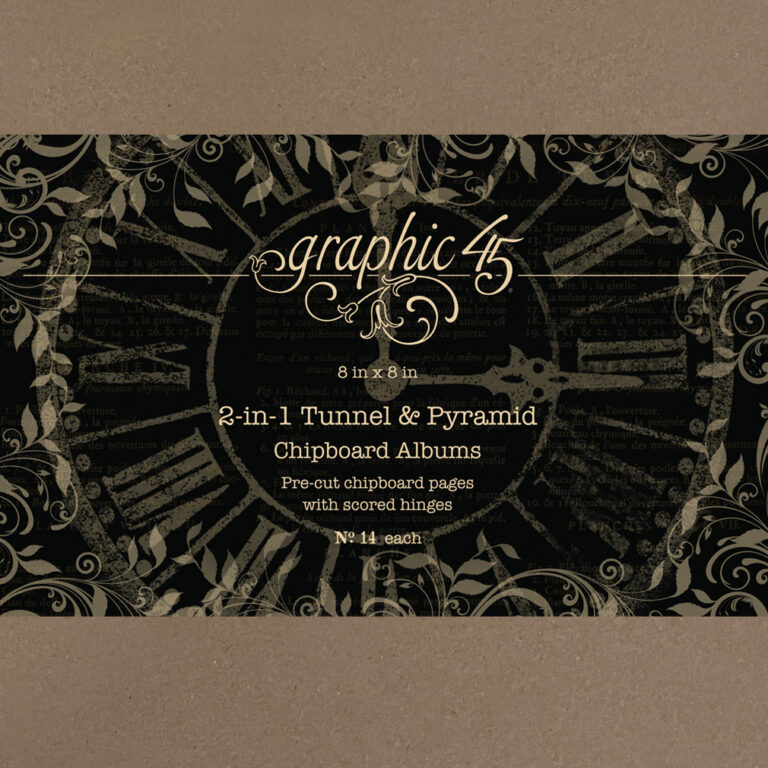 Graphic 45 Album 2 in 1 Tunnel & Pyramid Chipboard