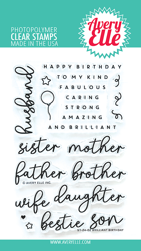 Avery Elle Stamp Brilliant Birthday Avery Elle Stamp Brilliant Birthday