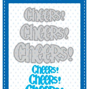Whimsy Die Cheers Word