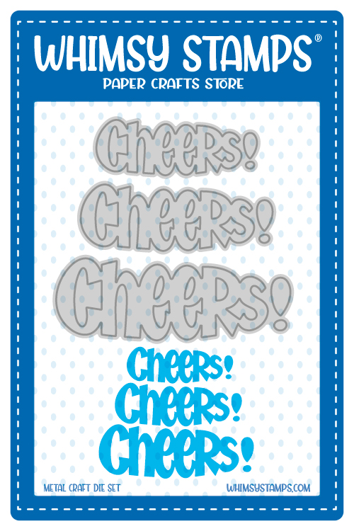 Whimsy Die Cheers Word