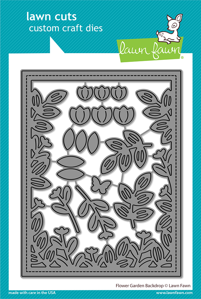 Lawn Fawn Die Flower Garden Backdrop