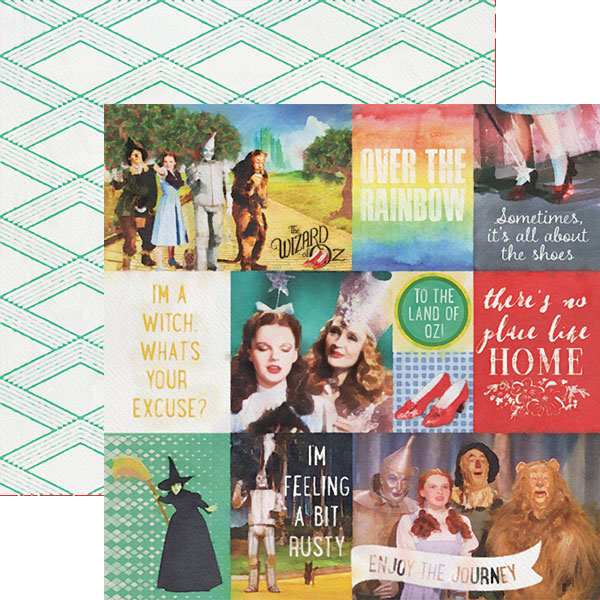 PAPER HOUSE WIZARD OF OZ 12X12 TAGS