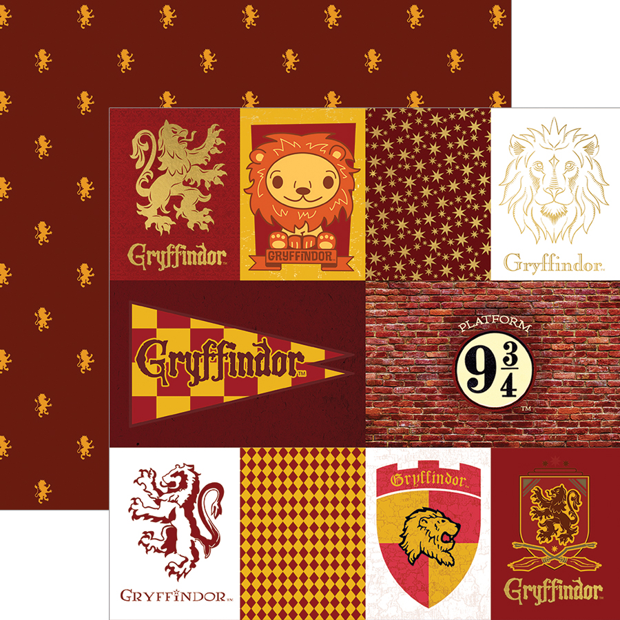 PAPER HOUSE 12X12 HARRY POTTER GRYFFINDOR