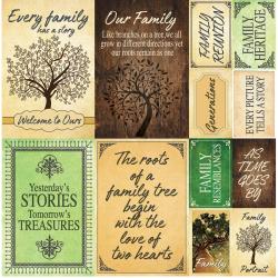 REMINISCE FAMILY TREE 12X12 STICKER