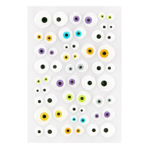 Spellbinders Monster Eyes Enamel Stickers From the Monster Birthday Collection