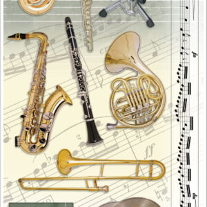 PAPER HOUSE CARSTOCK STICKER SCHOOL BAND