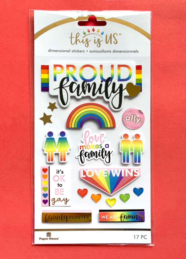 PAPER HOUSE PROUD FAMILY DIMENSIONAL STICKER PAPER HOUSE PROUD FAMILY DIMENSIONAL STICKER