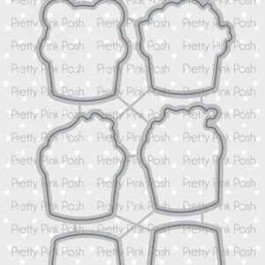 PRETTY PINK POSH DIE VALENTINE CUPCAKES