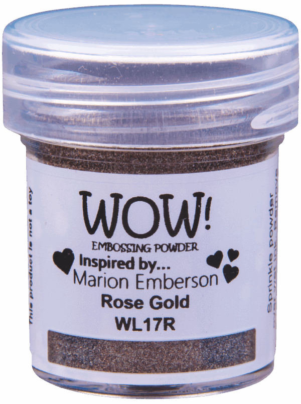 Wow Embossing Powder Rose Gold Regular Marion Emberson Wow Embossing Powder Rose Gold Regular Marion Emberson